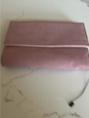 Blush Pink Fold-Over Travel Jewelry bag